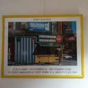 € 135,= exhibition-poster-John-Baeder-painting-Lan-Ting-in-gallery- O.K.Harris-New-York