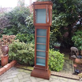 bookcase-clock-cabinet-oak-empire-1800-antique