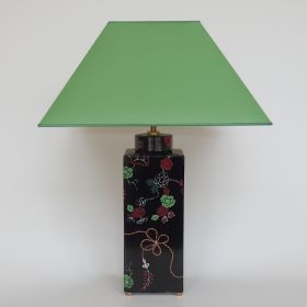 lamp-porcelain-handpainted-square-black