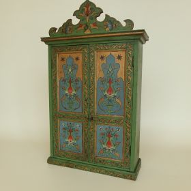 VERKOCHT cupboard-painted-antique-Art-Nouveau-begin-20th-century