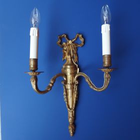 wandlamp-vuurverguld-antiek-19e eeuw
