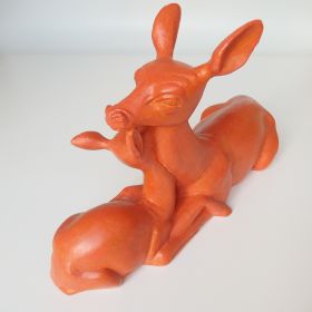 € 120,= statue-deer-rust-color-ray-camart-france