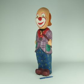 painted-lila-blue-wood-clowns-90s-vintage