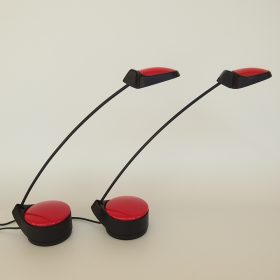 € 250,= (2 stuks) tafellamp-brilliant-leuchten-memphis-stijl-jaren-80-vintage