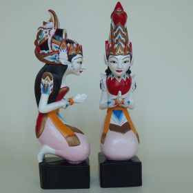 bali-paar-rama-sita-hout-beschilderd-indonesie