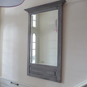 mirror-faceted-frame-wood-grey-early-20th-century-antique