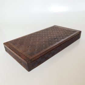 € 121,= box-rectangular-shape-geometric-design-pattern-Kuba-art-Africa-50s-mid-20th-century
