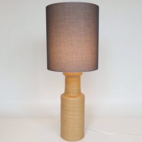 € 120,= & kap 30 cm vanaf € 80,= vintage-lamp-keramiek-handgedraaid-tijger-glazuur-jaren-60-met-hoog-recht-model-lampenkap