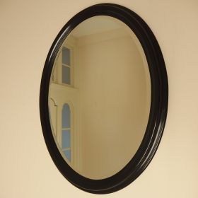 mirror-oval-facet-cut-glass-frame-wood