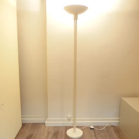 € 185,= vloer-lamp-uplighter-metaal-creme-led-hustadt-leuchten-jaren-80-vintage