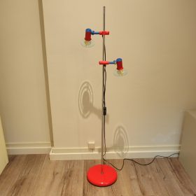 € 140,= floor-lamp-spots-metal-memphis-red-yellow-blue-80s-vintage