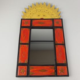 vintage-mirror-handpainted-wood-sun-80s