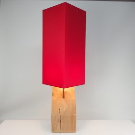 € 132,= & kap 25 cm vanaf € 111,=<br>2 stuks beschikbaar lamp-wood-with-high-square-model-lampshade