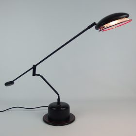 € 195,= tafellamp-massive-zwart-memphis-stijl-jaren-80-vintage