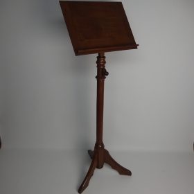 VERKOCHT hoogte-verstelbaar-muziekblad-standaard-eikenhout-begin-20e-eeuw-1900-1920