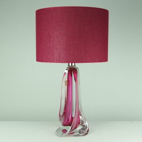 € 150,= & kap 30 cm va € 80,= lamp-crystal-val-st-lambert-belgium-with-straight-model-lampshade-50s-vintage