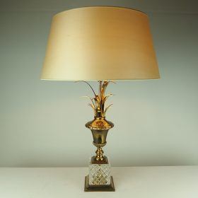 € 275= & kap 45 cm vanaf € 103,= lamp-style-Boulanger-metal-and-glass-with-middle-low-lampshade-70s-vintage